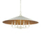 Currey and Company - 9000-1343 - Six Light Chandelier - Brussels - Snow White/Contemporary Gold Leaf