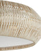 Currey and Company - 9000-1346 - Three Light Semi-Flush Mount - Antibes - Bleached Natural/Snow White/White