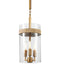 Currey and Company - 9000-1348 - Three Light Pendant - Sudeley - Clear/Satin Brass