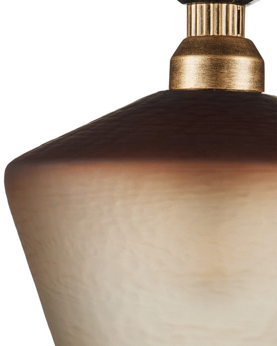 Currey and Company - 9000-1349 - One Light Pendant - Mandeville - Butter Rum Sandbar/Matte Ombre/Deep Gray/Antique Gold