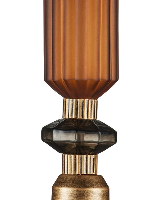 Currey and Company - 9000-1349 - One Light Pendant - Mandeville - Butter Rum Sandbar/Matte Ombre/Deep Gray/Antique Gold