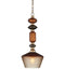 Currey and Company - 9000-1349 - One Light Pendant - Mandeville - Butter Rum Sandbar/Matte Ombre/Deep Gray/Antique Gold