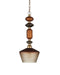 Currey and Company - 9000-1349 - One Light Pendant - Mandeville - Butter Rum Sandbar/Matte Ombre/Deep Gray/Antique Gold