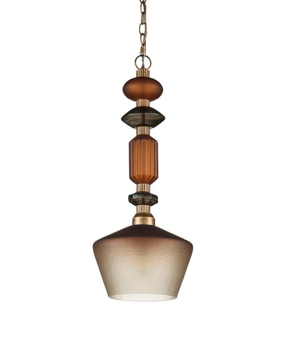 Mandeville One Light Pendant Butter Rum Sandbar/Matte Ombre/Deep Gray/Antique Gold