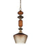 Currey and Company - 9000-1349 - One Light Pendant - Mandeville - Butter Rum Sandbar/Matte Ombre/Deep Gray/Antique Gold