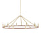 Currey and Company - 9000-1350 - Ten Light Chandelier - Ellerston - Saddle Brown/Brushed Brass