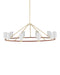 Currey and Company - 9000-1350 - Ten Light Chandelier - Ellerston - Saddle Brown/Brushed Brass