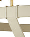 Currey and Company - 9000-1352 - Eight Light Chandelier - Barrington - Cream/Brushed Brass