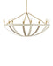 Currey and Company - 9000-1352 - Eight Light Chandelier - Barrington - Cream/Brushed Brass