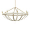 Currey and Company - 9000-1352 - Eight Light Chandelier - Barrington - Cream/Brushed Brass