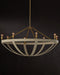 Currey and Company - 9000-1352 - Eight Light Chandelier - Barrington - Cream/Brushed Brass