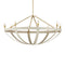 Currey and Company - 9000-1352 - Eight Light Chandelier - Barrington - Cream/Brushed Brass