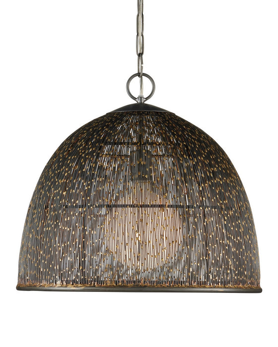 Currey and Company - 9000-1353 - One Light Pendant - Eduardo - Natural Iron/Brass