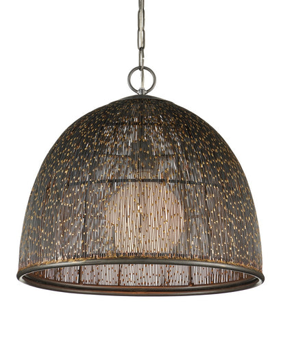 Eduardo One Light Pendant Natural Iron/Brass