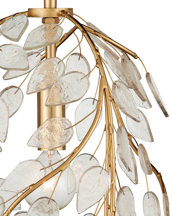 Currey and Company - 9000-1354 - One Light Pendant - Banyan - Antique Brass/Clear
