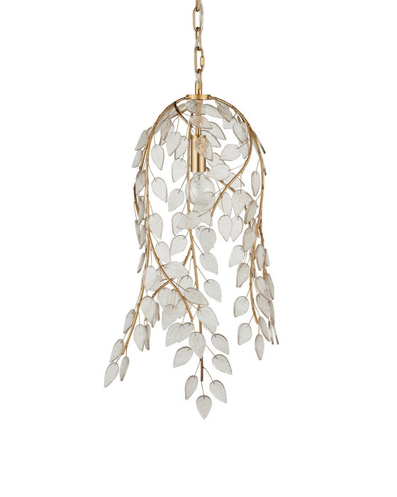 Currey and Company - 9000-1354 - One Light Pendant - Banyan - Antique Brass/Clear