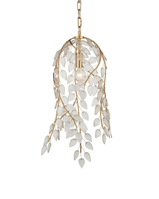 Currey and Company - 9000-1354 - One Light Pendant - Banyan - Antique Brass/Clear