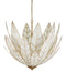 Currey and Company - 9000-1355 - Three Light Chandelier - Lamina - Antique Brass/Off-White