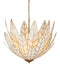 Currey and Company - 9000-1355 - Three Light Chandelier - Lamina - Antique Brass/Off-White