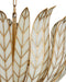 Currey and Company - 9000-1356 - Three Light Chandelier - Lamina - Antique Brass/Off-White