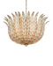 Currey and Company - 9000-1356 - Three Light Chandelier - Lamina - Antique Brass/Off-White