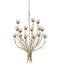 Currey and Company - 9000-1358 - 15 Light Chandelier - Star Magnolia - Antique Brass/White/Clear