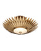 Currey and Company - 9000-1360 - LED Semi-Flush Mount - Plumage - Antique Brass/White