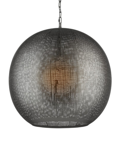 Buckram One Light Pendant Black Nickel