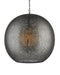 Currey and Company - 9000-1364 - One Light Pendant - Buckram - Black Nickel