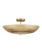 Currey and Company - 9000-1365 - Three Light Semi-Flush Mount - Origo - Brass