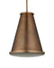 Currey and Company - 9000-1366 - One Light Pendant - Seafarer - Antique Brass/Clear