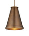 Currey and Company - 9000-1366 - One Light Pendant - Seafarer - Antique Brass/Clear