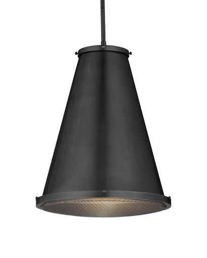 Seafarer One Light Pendant Matte Black/Clear