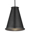 Currey and Company - 9000-1367 - One Light Pendant - Seafarer - Matte Black/Clear