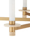 Currey and Company - 9000-1369 - Six Light Chandelier - Marcelo - Natural/Antique Brass/White