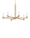 Currey and Company - 9000-1369 - Six Light Chandelier - Marcelo - Natural/Antique Brass/White