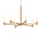 Currey and Company - 9000-1369 - Six Light Chandelier - Marcelo - Natural/Antique Brass/White