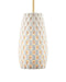 Currey and Company - 9000-1370 - One Light Pendant - Tessitura - White/Brass