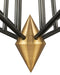 Currey and Company - 9000-1371 - LED Chandelier - Hennin - Polished Antique Brass/Oil Rubbed Bronze