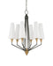 Currey and Company - 9000-1371 - LED Chandelier - Hennin - Polished Antique Brass/Oil Rubbed Bronze