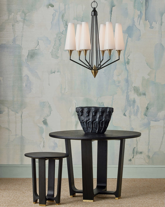 Currey and Company - 9000-1371 - LED Chandelier - Hennin - Polished Antique Brass/Oil Rubbed Bronze
