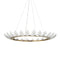 Currey and Company - 9000-1372 - LED Chandelier - Oakwreath - Polished Antique Brass/Clear