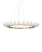 Currey and Company - 9000-1372 - LED Chandelier - Oakwreath - Polished Antique Brass/Clear