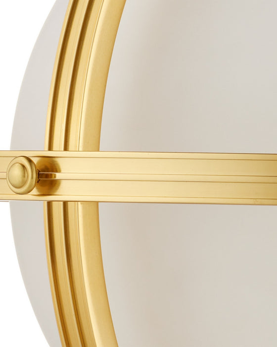 Currey and Company - 9000-1373 - One Light Pendant - Astral - White/Brass