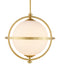 Currey and Company - 9000-1373 - One Light Pendant - Astral - White/Brass