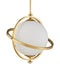 Currey and Company - 9000-1373 - One Light Pendant - Astral - White/Brass
