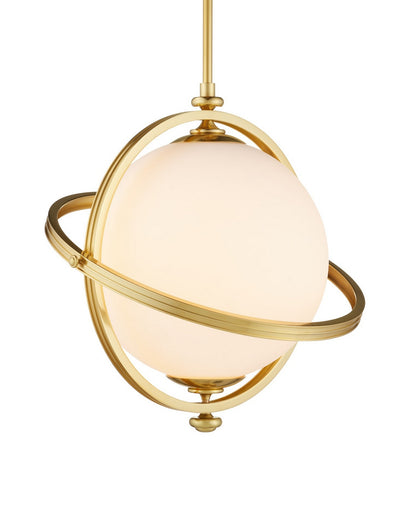 Astral One Light Pendant White/Brass