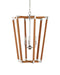 Currey and Company - 9000-1376 - Three Light Chandelier - Boyd - Natural/Polished Nickel