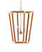 Currey and Company - 9000-1376 - Three Light Chandelier - Boyd - Natural/Polished Nickel