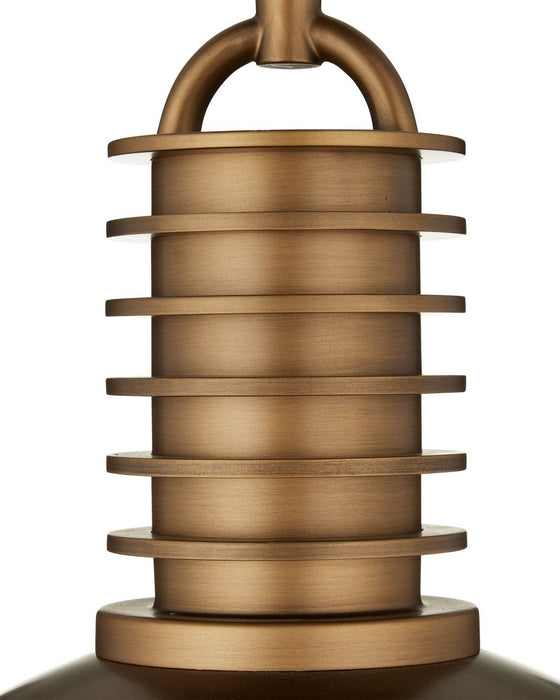 Currey and Company - 9000-1377 - LED Pendant - Cupola - Antique Brass/White